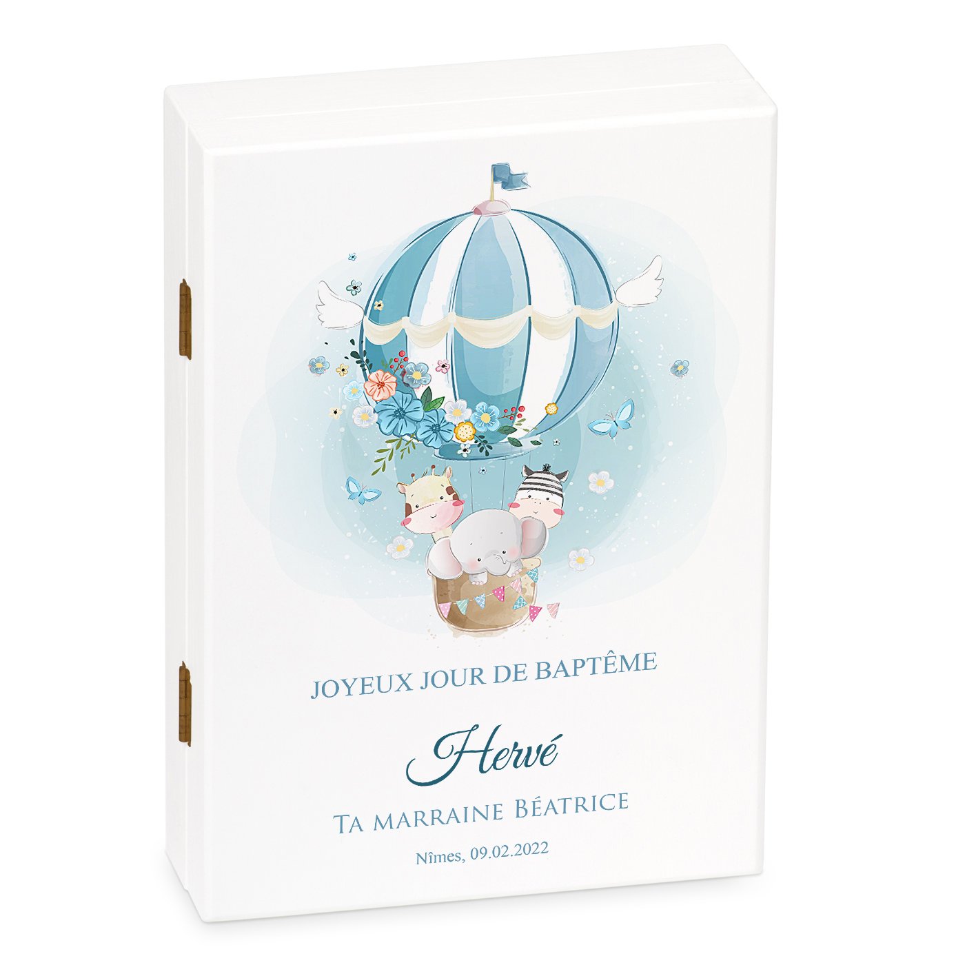 Murrano Customized Children's Cutlery Set for Baptism with Animal Design