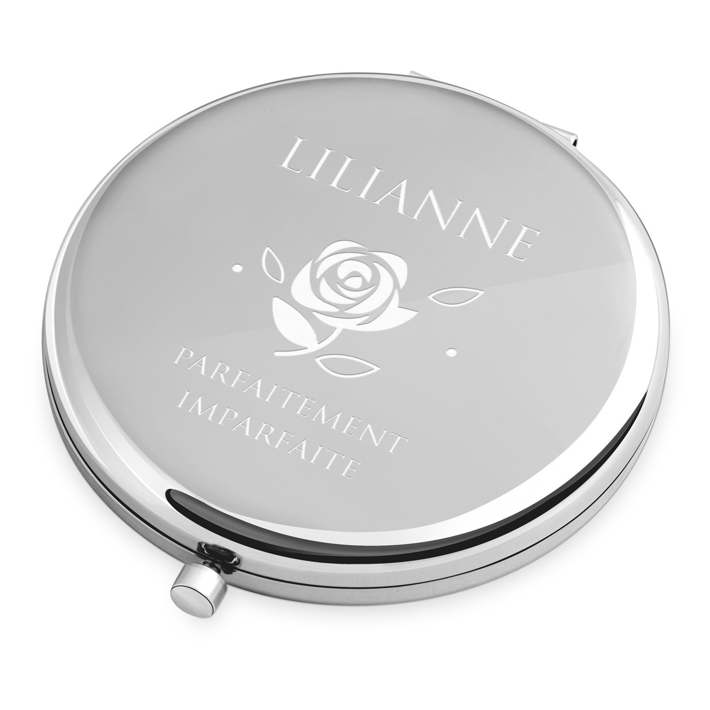 Miroir de bols redondo personalizado para el cumpleaños de una esposa Murrano