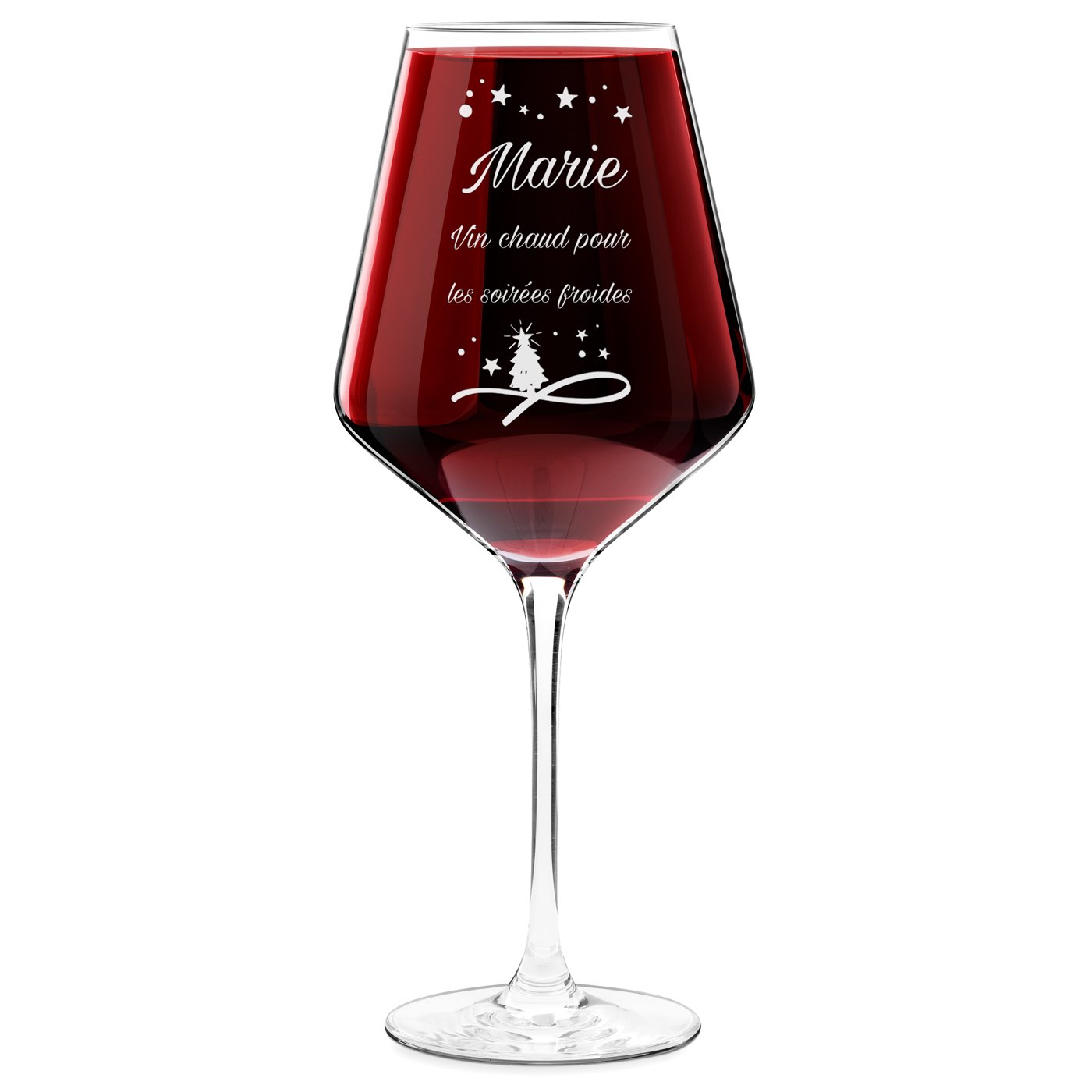 Copa de vino Murrano AVANT-GARDE grabada para mujer