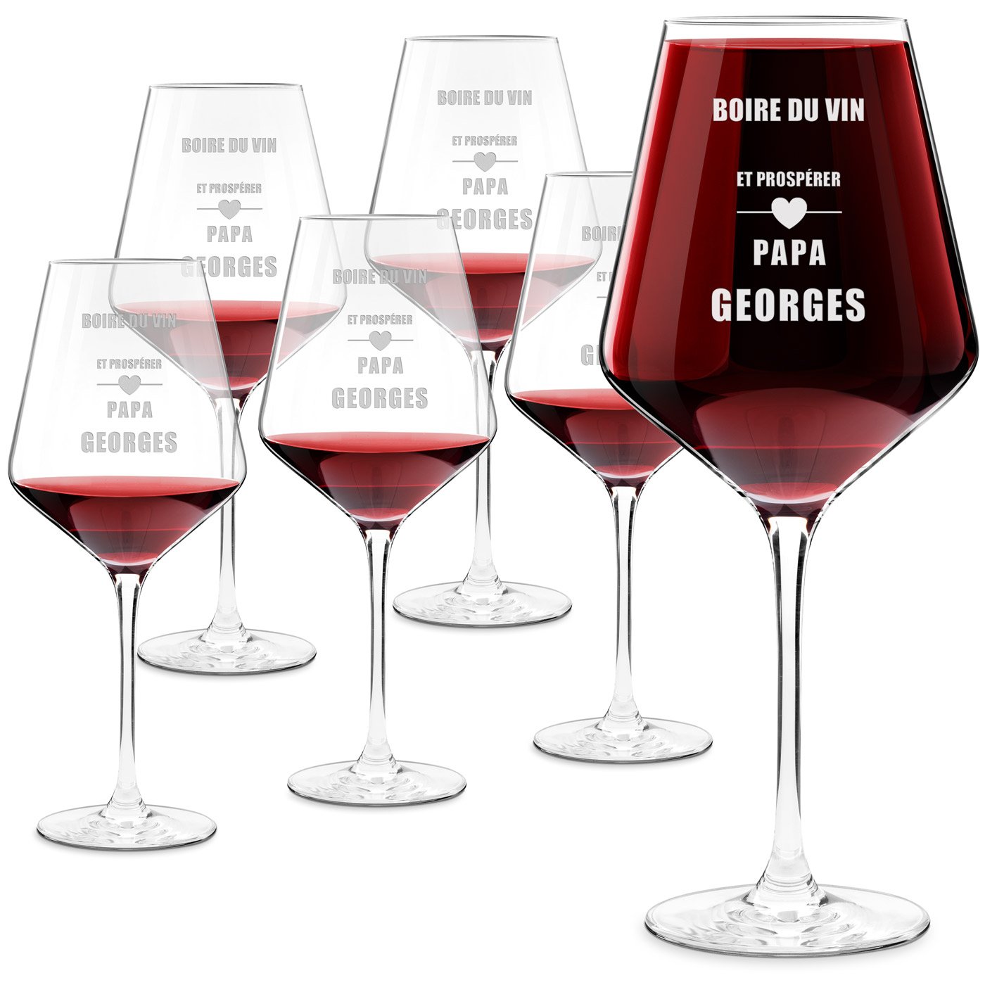Conjunto de vasos de vino Murrano Avant-Garde personalizados (6 unidades)