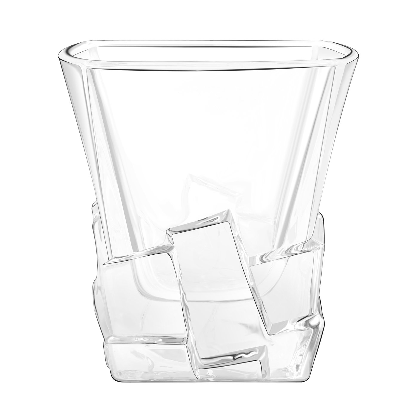 Murrano Whisky Stones Set with Engraved Glasses in Custom Box for Grandpa's Birthday