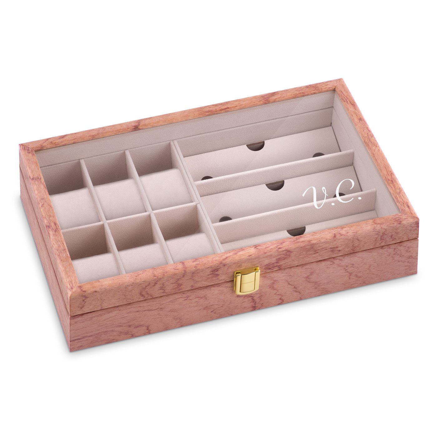 Murrano Personalized Wood Box with Engraving for a Loved One's Birthday