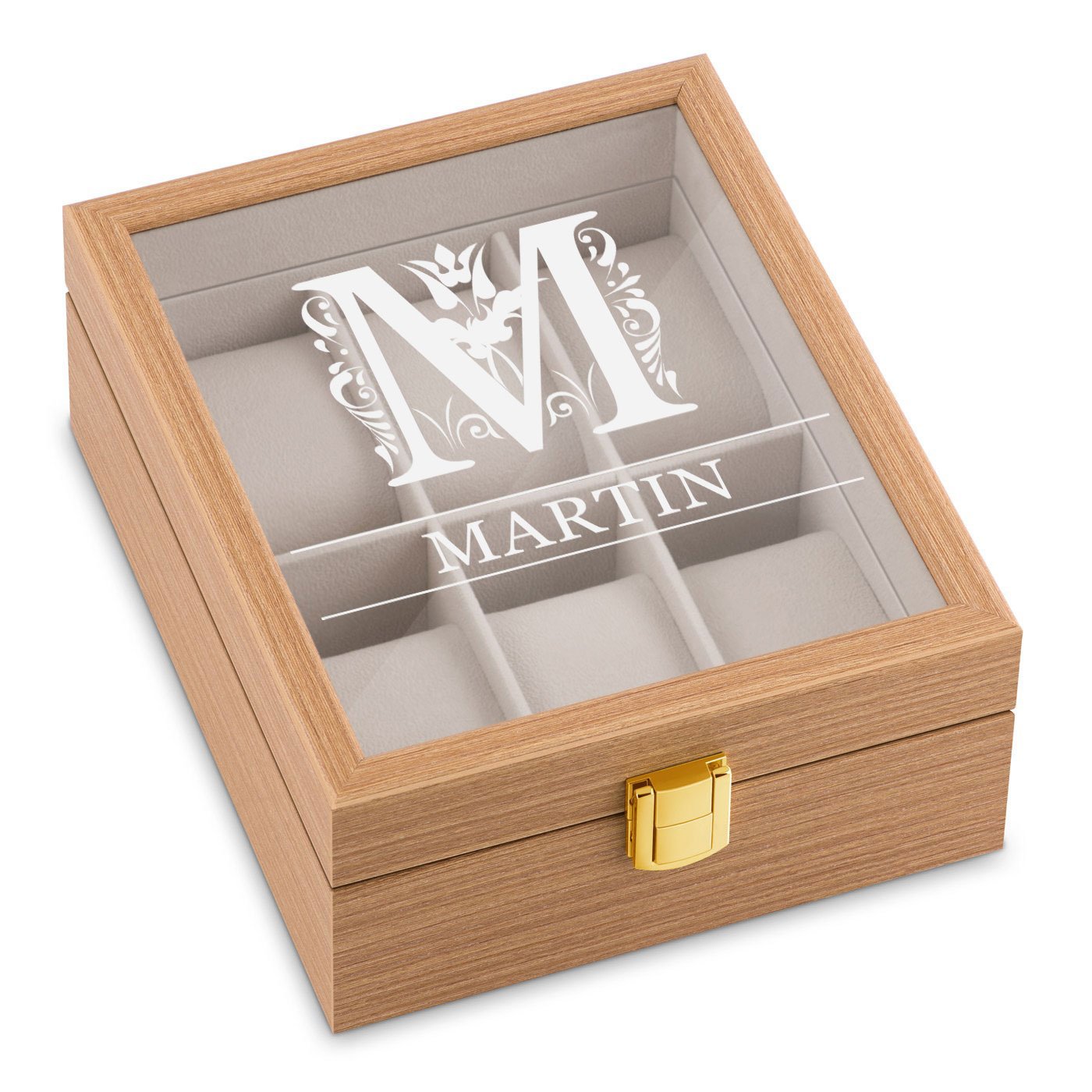 Murrano Custom Wooden Watch Box for Him