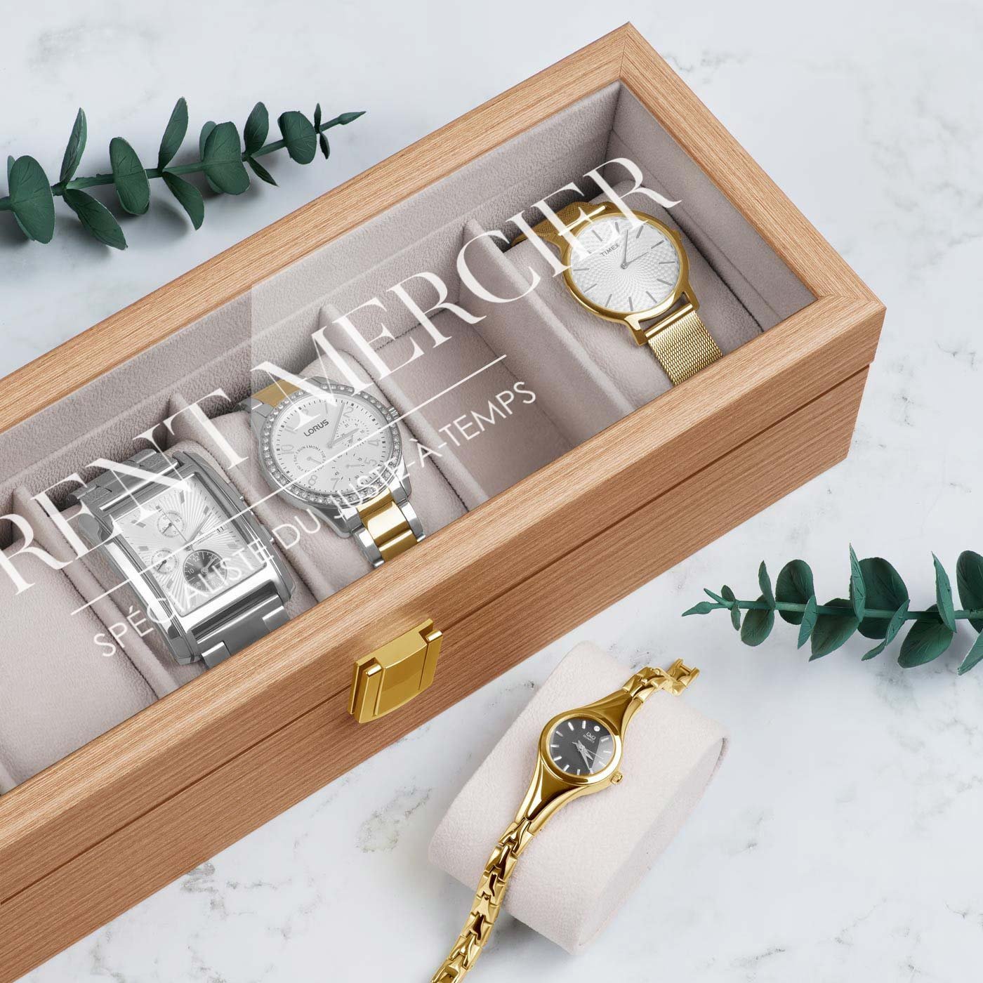 Murrano Custom Wood Watch Box for a Friend's Bachelor Party