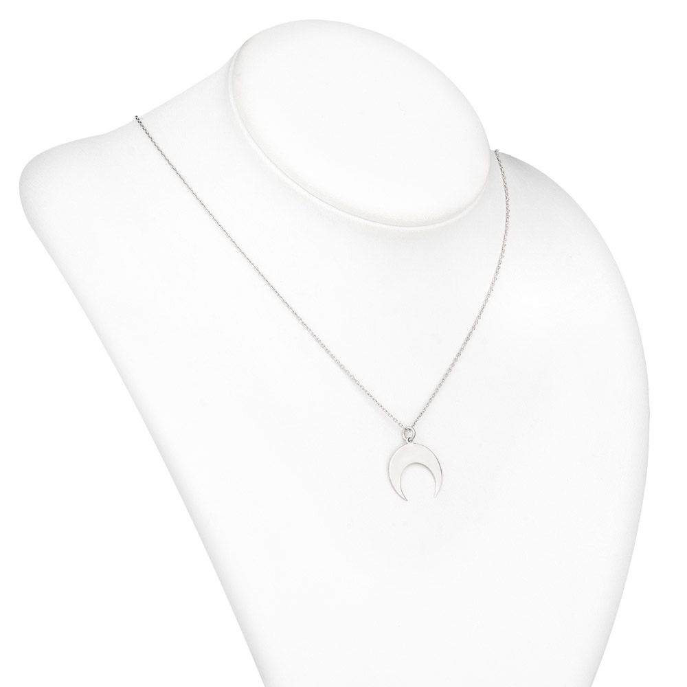 Collar de plata de ley Murrano con grabado para la abuela