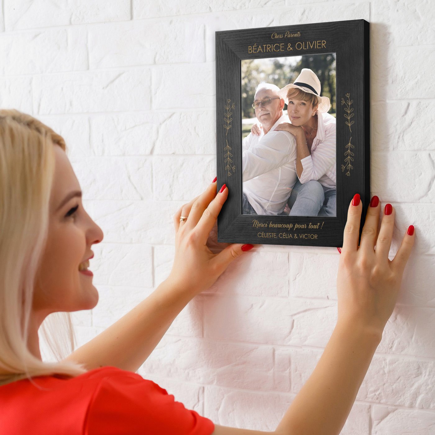Marco de fotos personalizado Murrano para la primera comunión de una niña