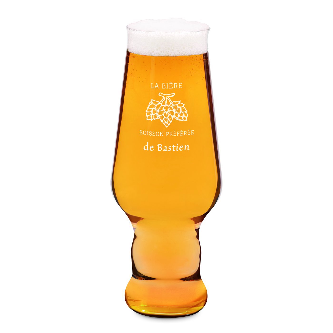 Verre à bière Krosno Splendour gravé de Murrano pour les amateurs de bière