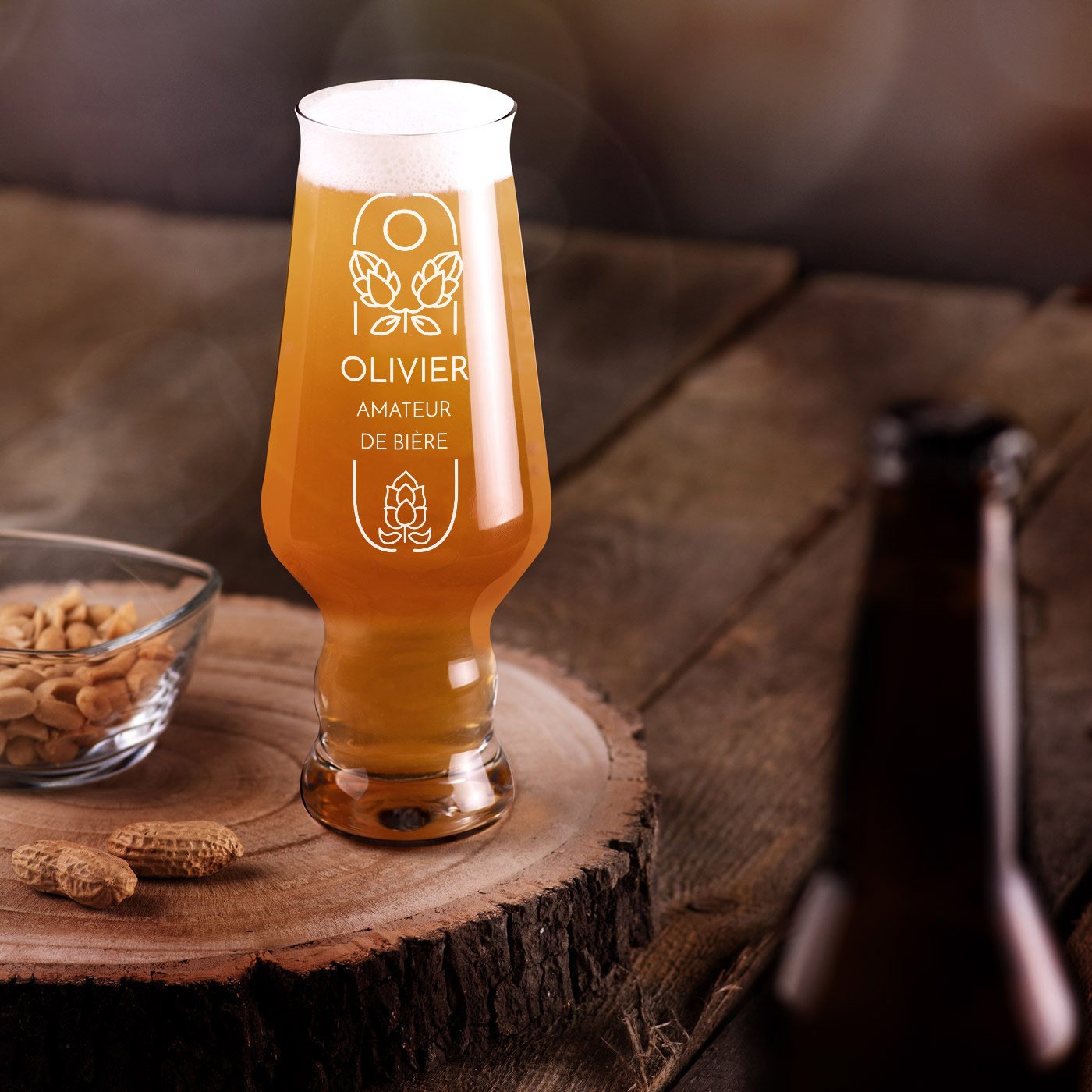 Vaso de cerveza Murrano Splendour Krosno con grabado
