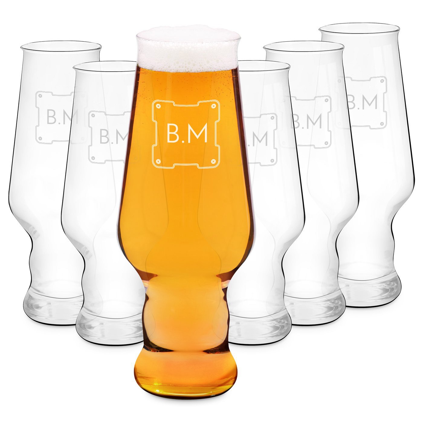 Set de vasos de cerveza Krosno Splendour personalizados para él