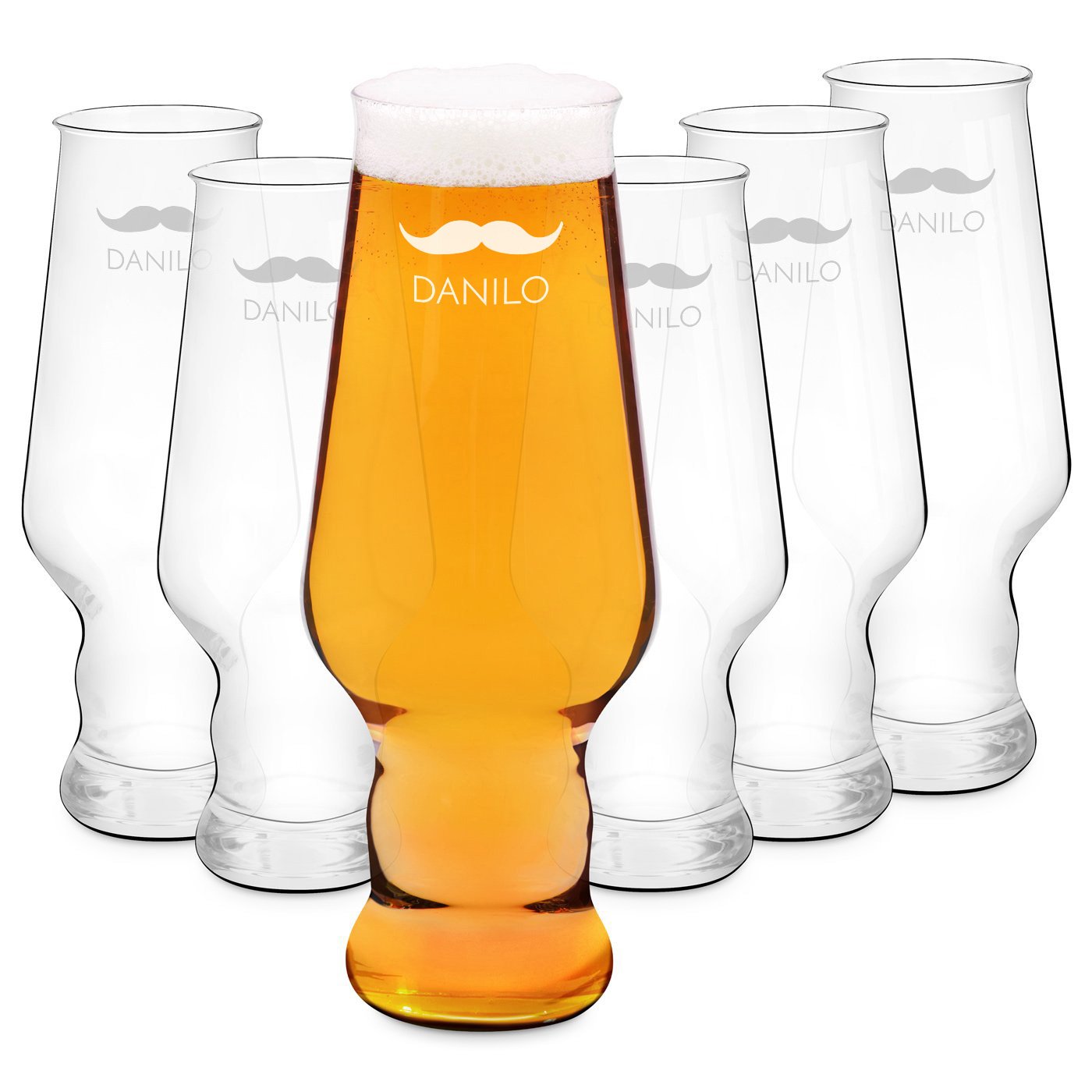 Set de vasos de cerveza personalizados Murrano Splendore Krosno para él
