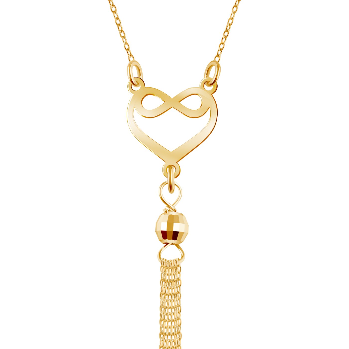 Collar de oro Murrano de 8 quilates con grabado para esposa