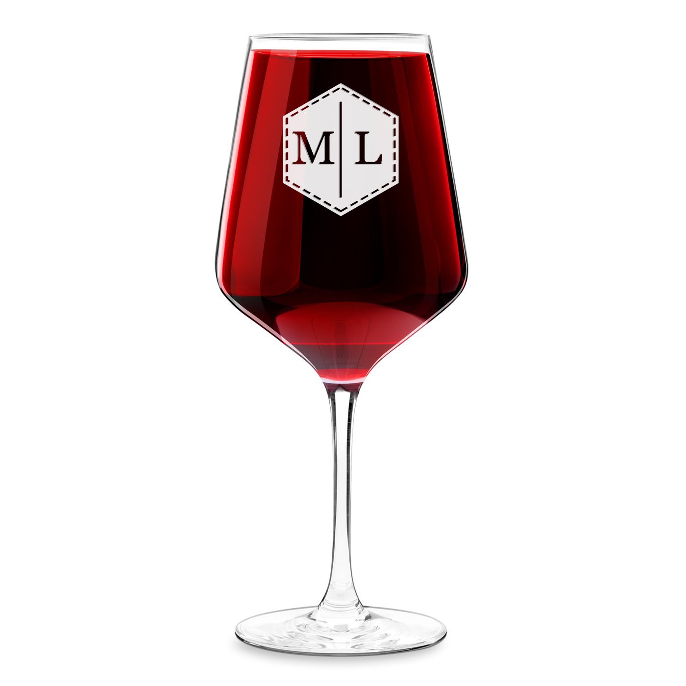 Vaso de vino Murrano XL con grabado para él