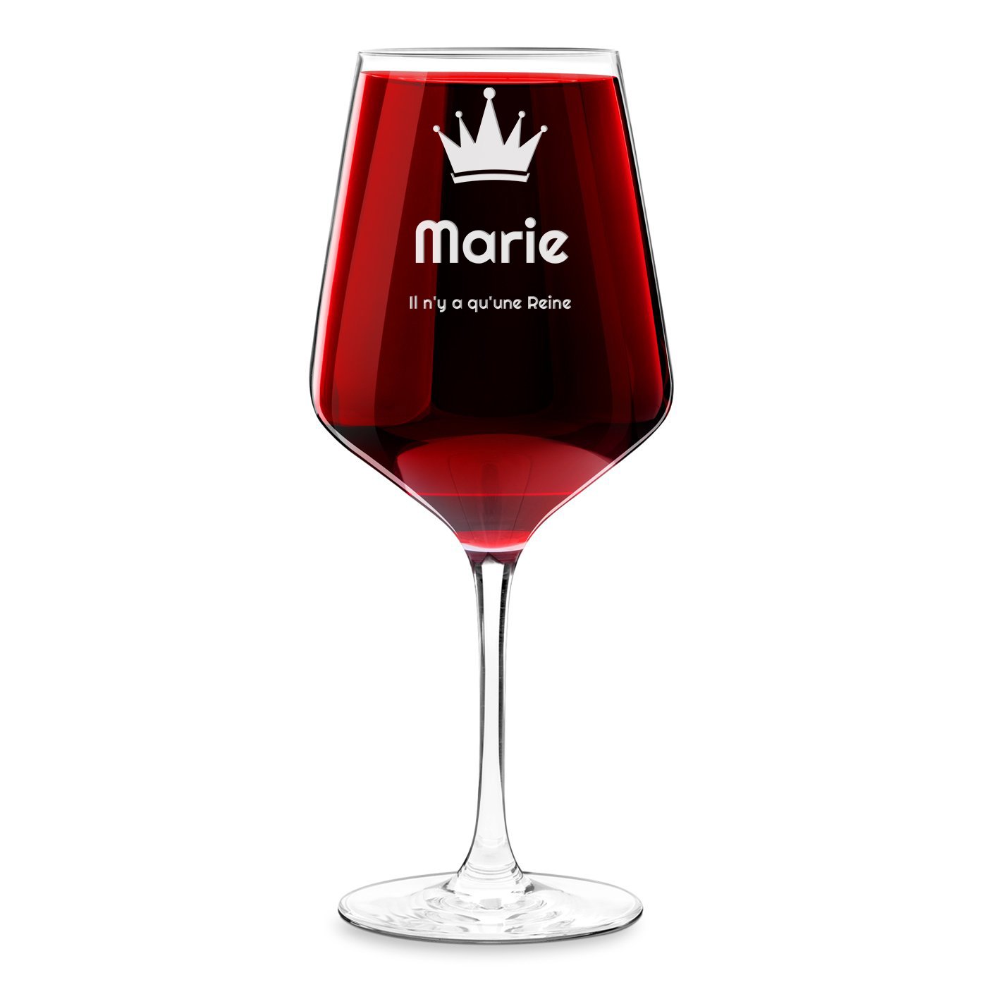 Vaso de vino Murrano XL con grabado para el cumpleaños de una joven