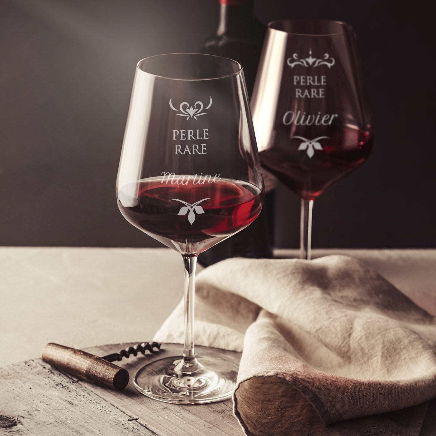 Copas de vino Murrano XL grabadas para novios