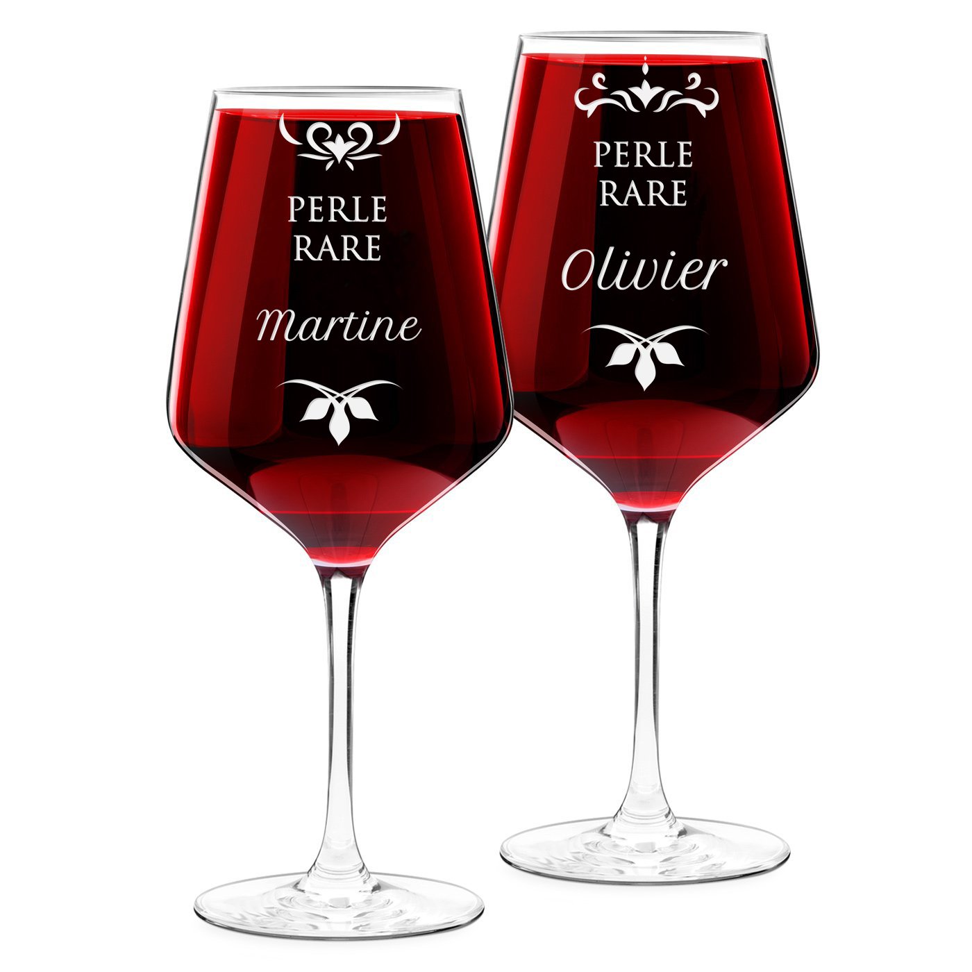 Copas de vino Murrano XL grabadas para novios