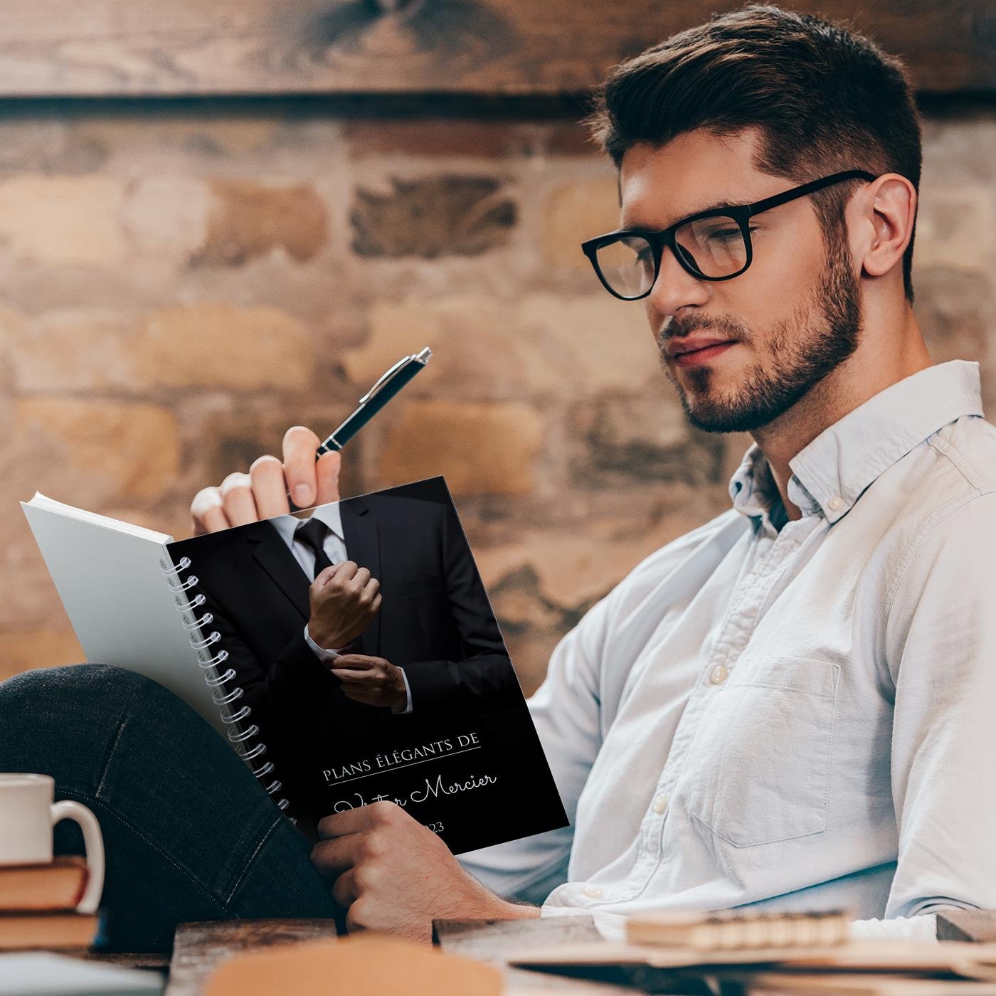 Murrano Personalized Notebook for Gentlemen