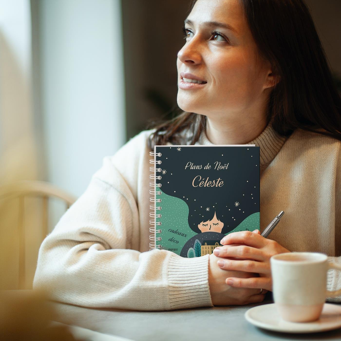 Murrano Personalized Notebook for Her for Christmas