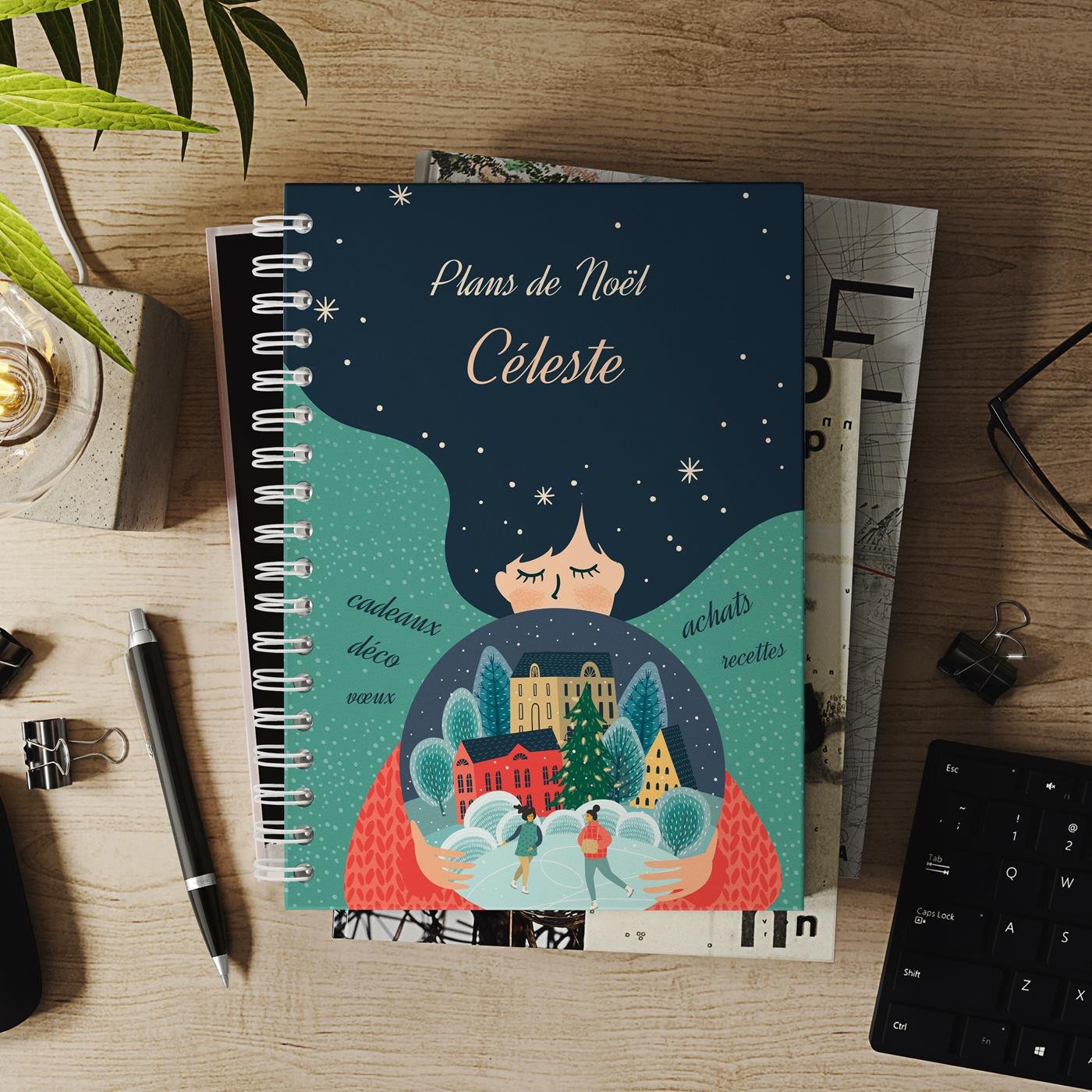Murrano Personalized Notebook for Her for Christmas