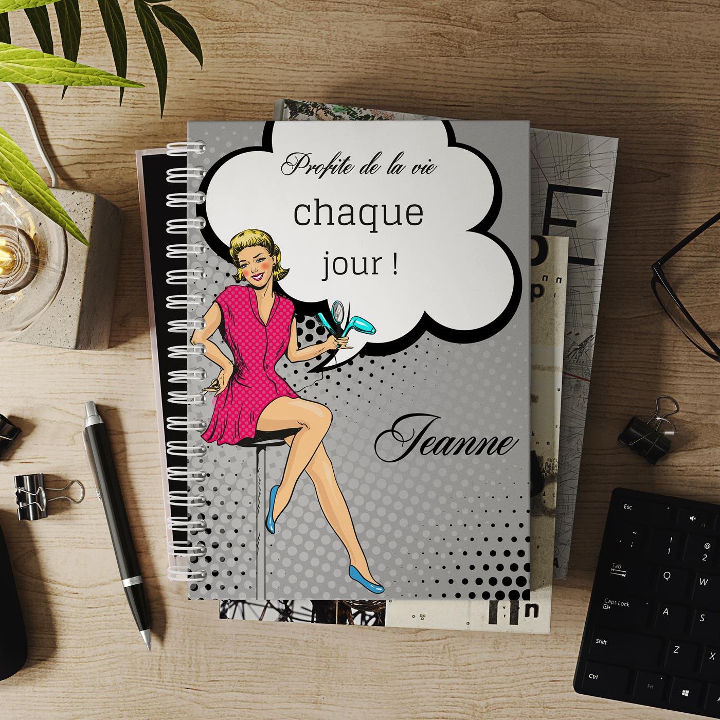 Murrano Personalized Notebook for Hairdresser