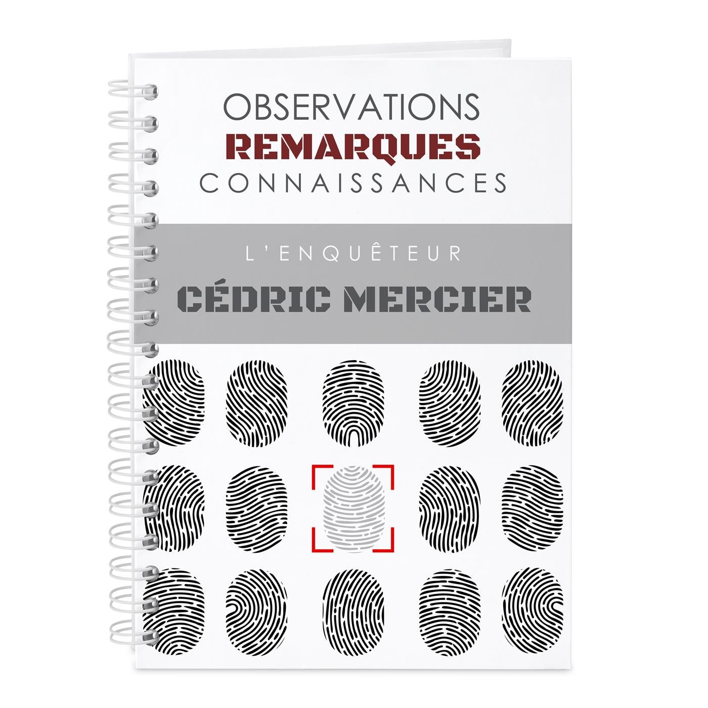 Cuaderno personalizado para oficial de policía Murrano