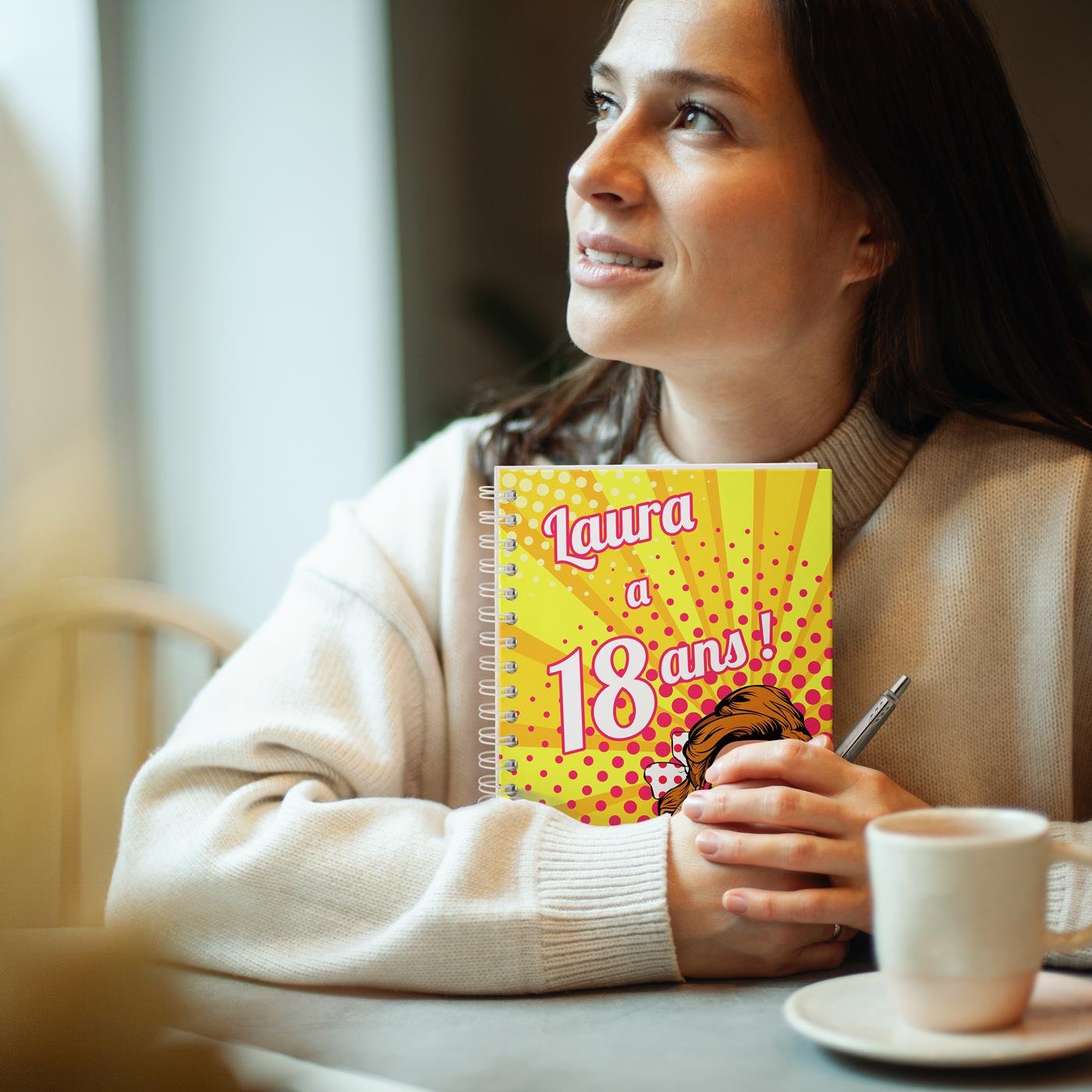Personalized Notepad for Her 18th Birthday