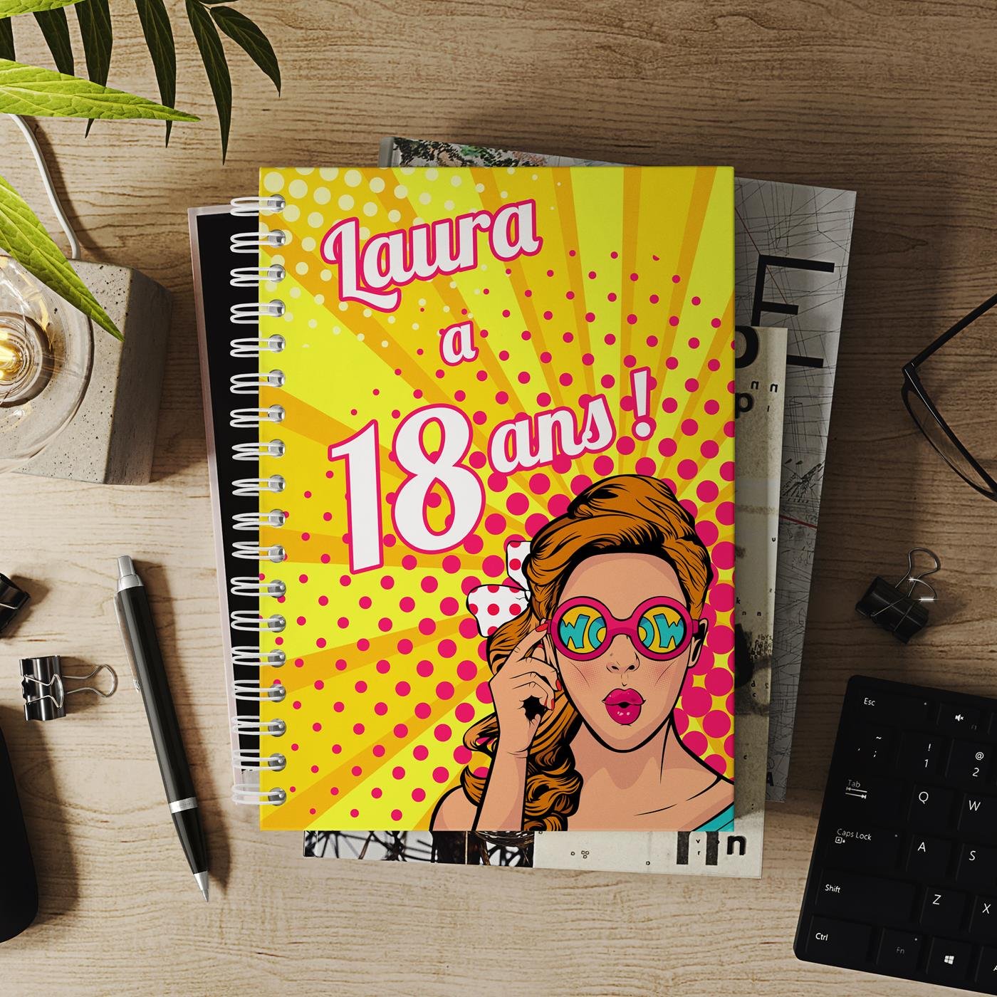Personalized Notepad for Her 18th Birthday