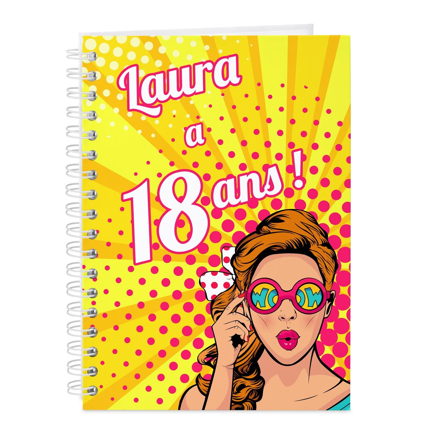  Cuaderno personalizado para ella por su 18º cumpleaños