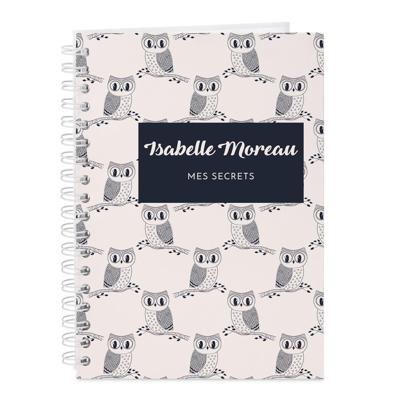 Murrano Personalized Spiral Notebook for Girls and Women