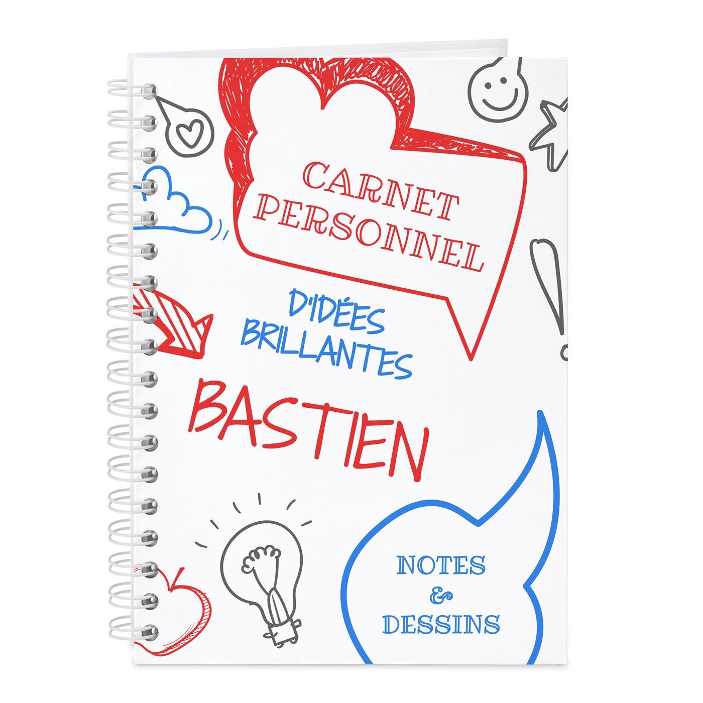 Murrano Personalized Spiral Notebook for Son or Friend