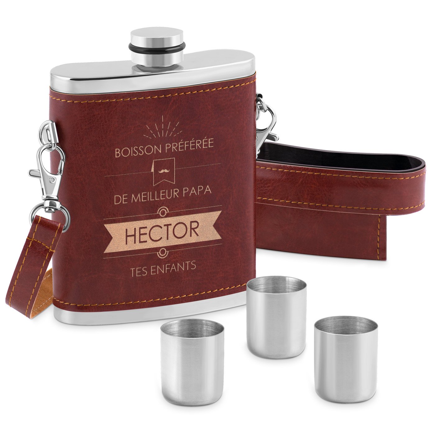 Murrano Personalized Flask Set for Dad