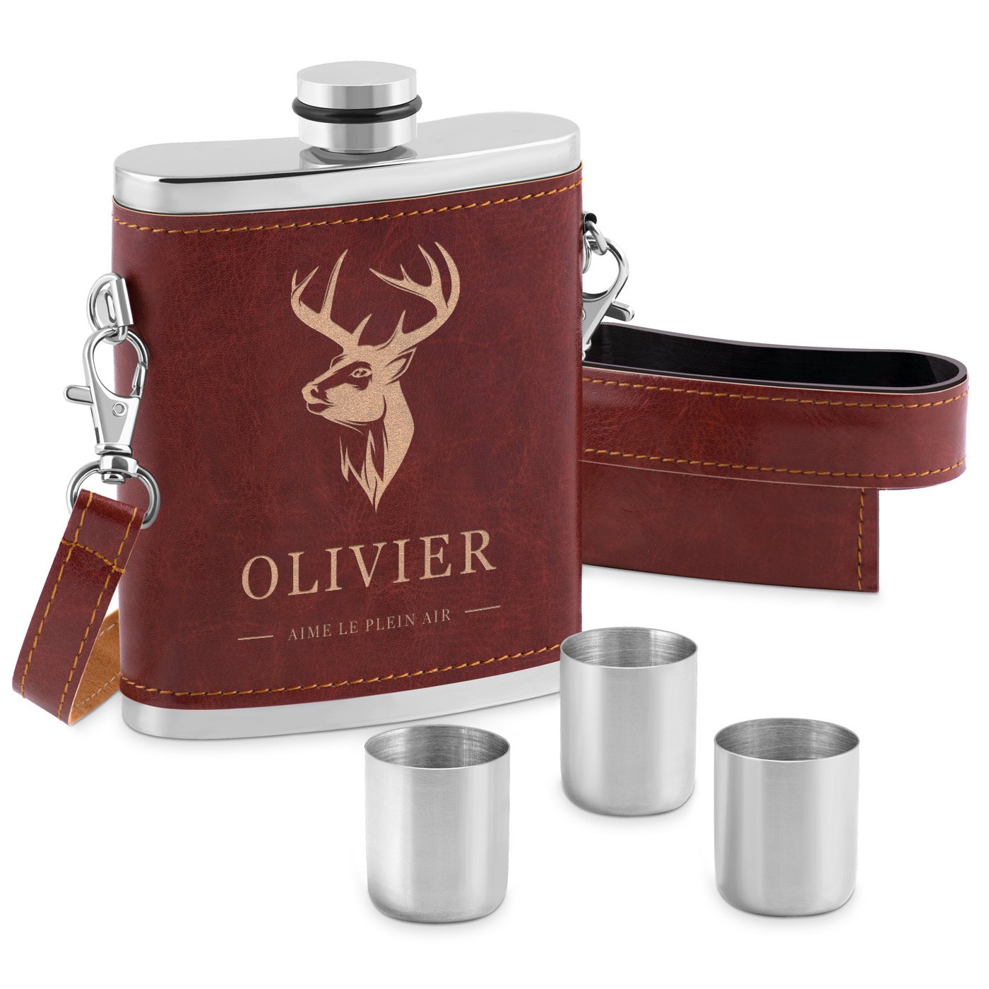 Murrano Personalized Flask Set for EVG