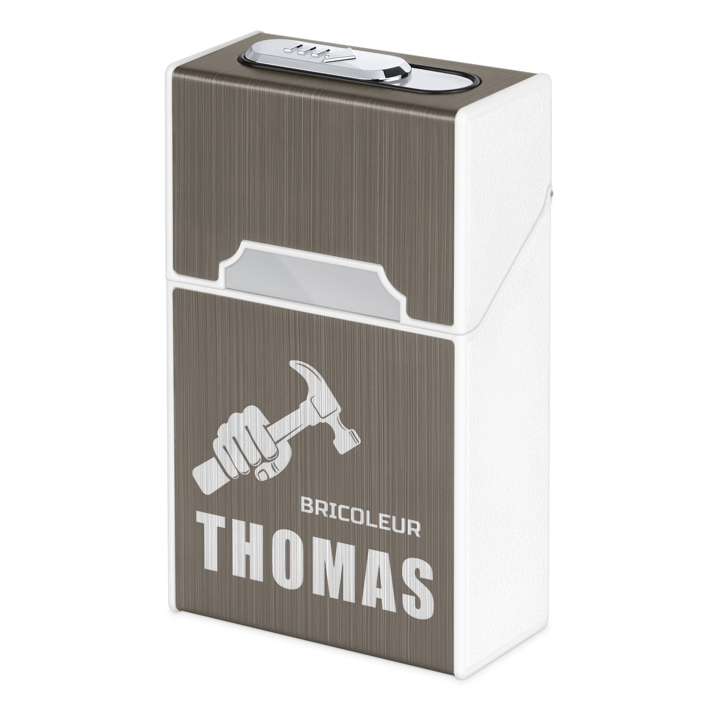 Estuche para cigarrillos Murrano con encendido USB y grabado para aficionados al bricolaje