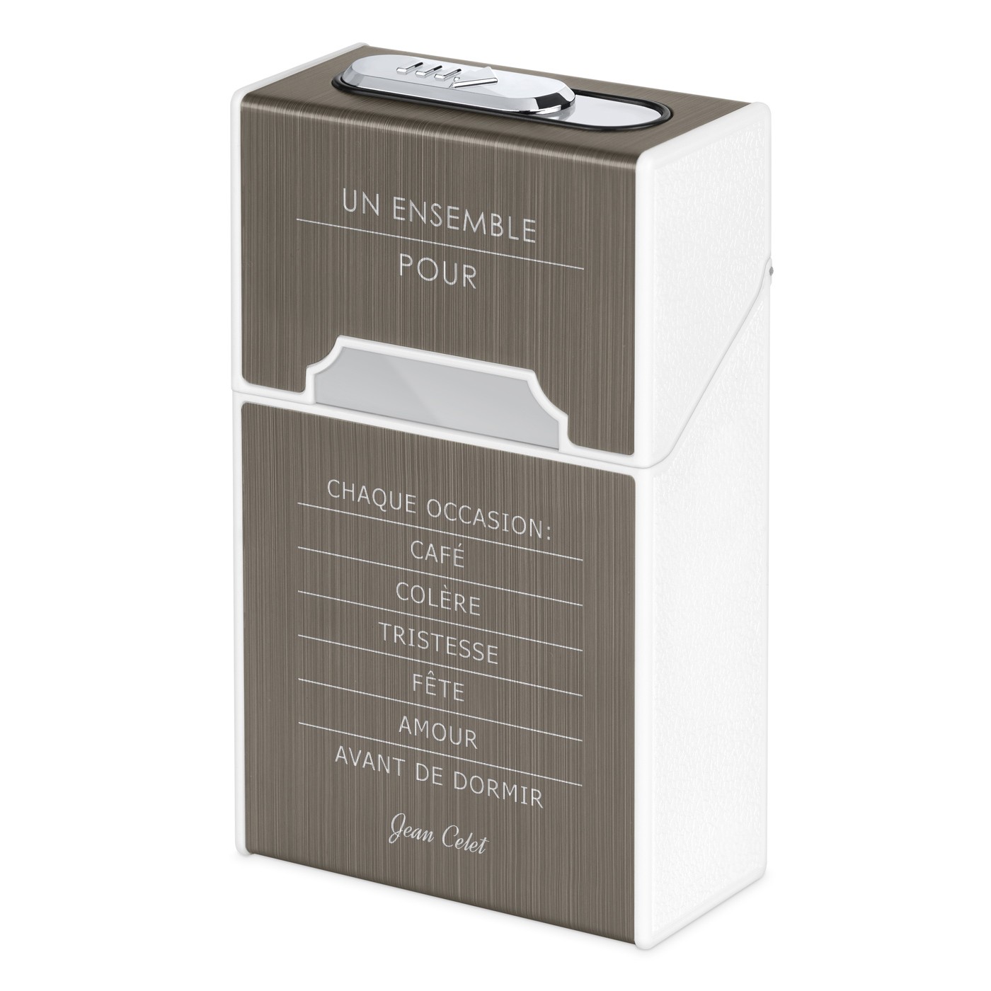 Estuche de cigarros personalizado Murrano con encendido USB y grabado para él
