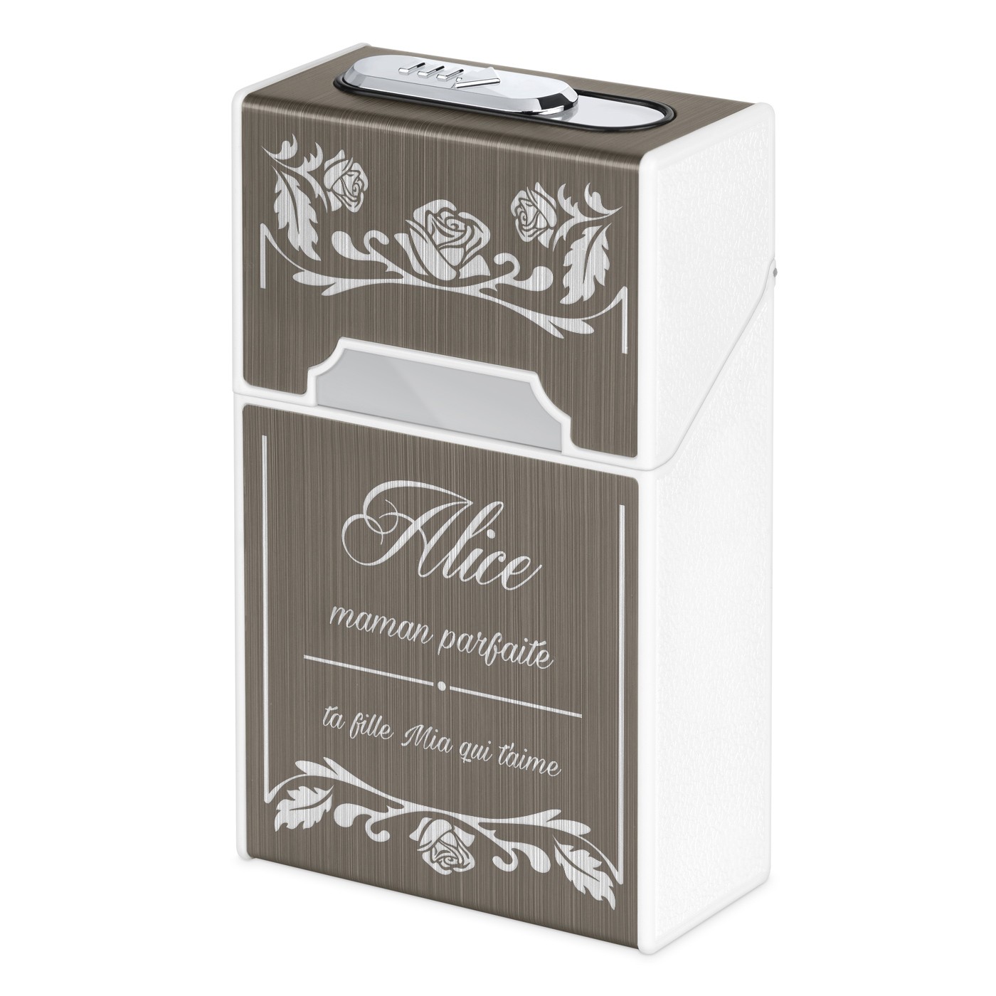 Estuche de cigarrillos Murrano para el Día de las Madres con encendedor USB