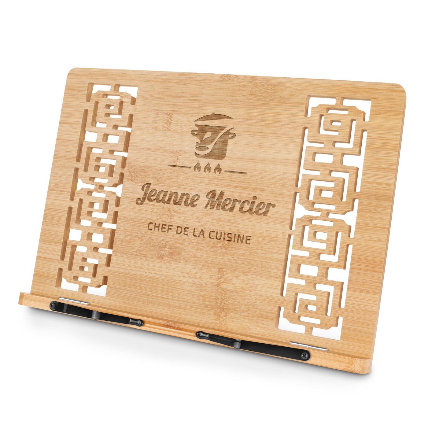 Soporte de libro de bambú Murrano - Personalizado para Mamá, Abuela o Stepmom