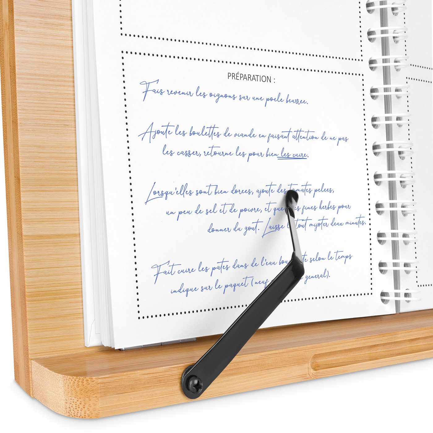 Soporte de libro de bambú personalizado para una pareja casada de Murrano