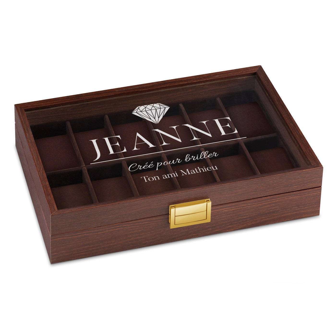 Murrano Personalized Watch Box for Valentine's Day Gift