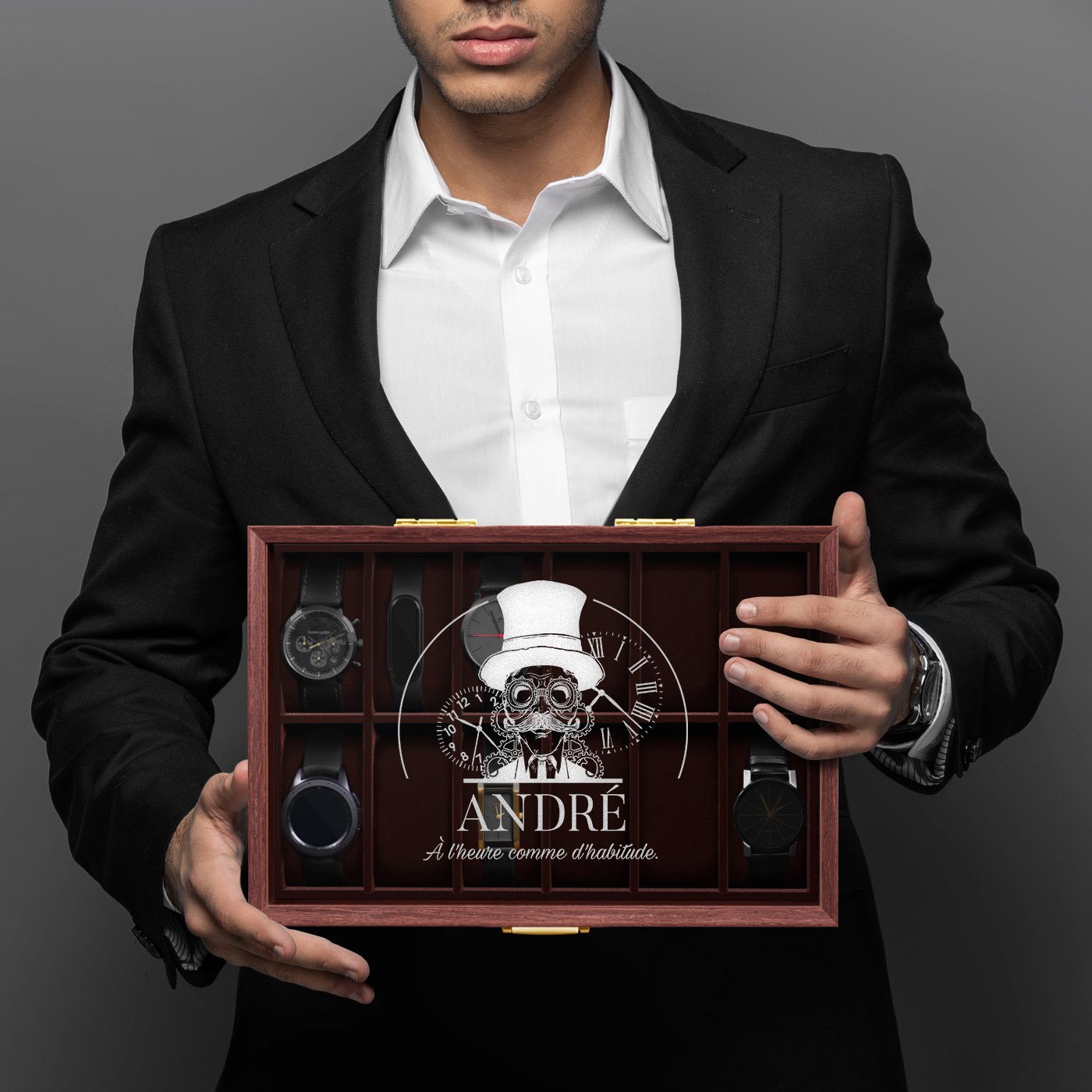Murrano Personalized 12-Watch Box for Father's Day
