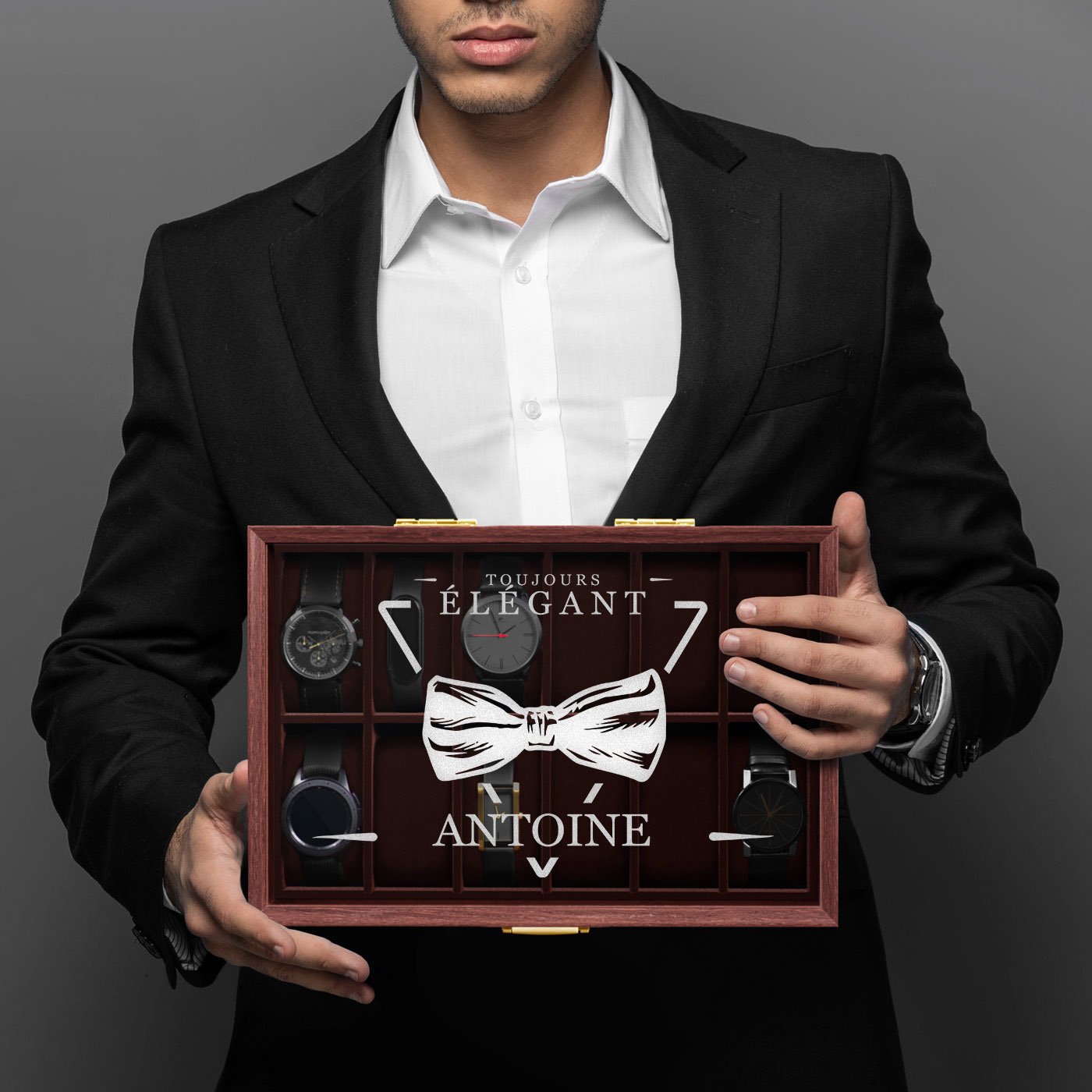 Murrano Customized Watch Box for a Stylish Man's Birthday