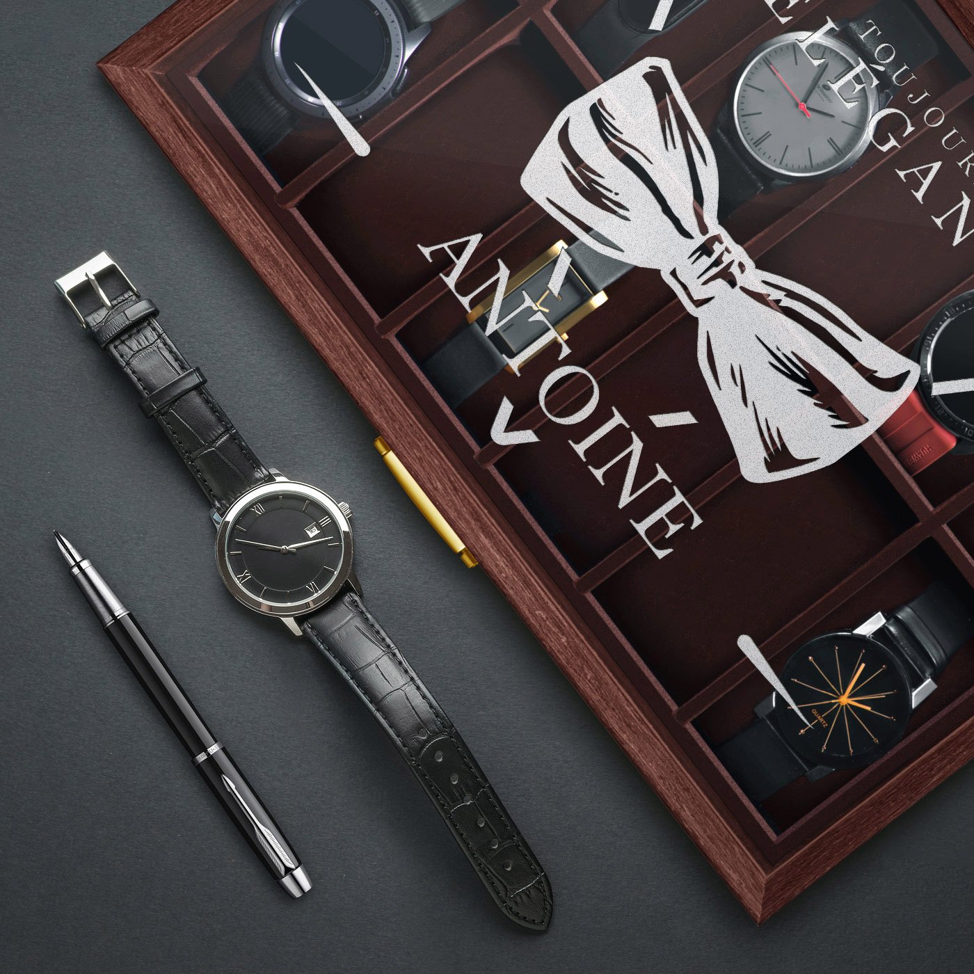 Murrano Customized Watch Box for a Stylish Man's Birthday