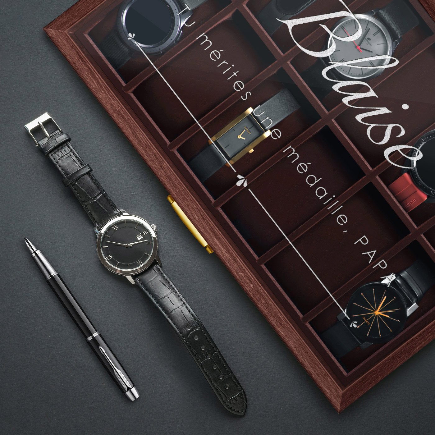 Murrano Customized Watch Box for Father's Day