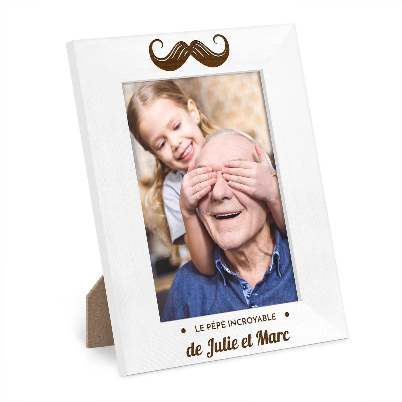 Marco de fotos personalizado de madera Murrano para abuelo