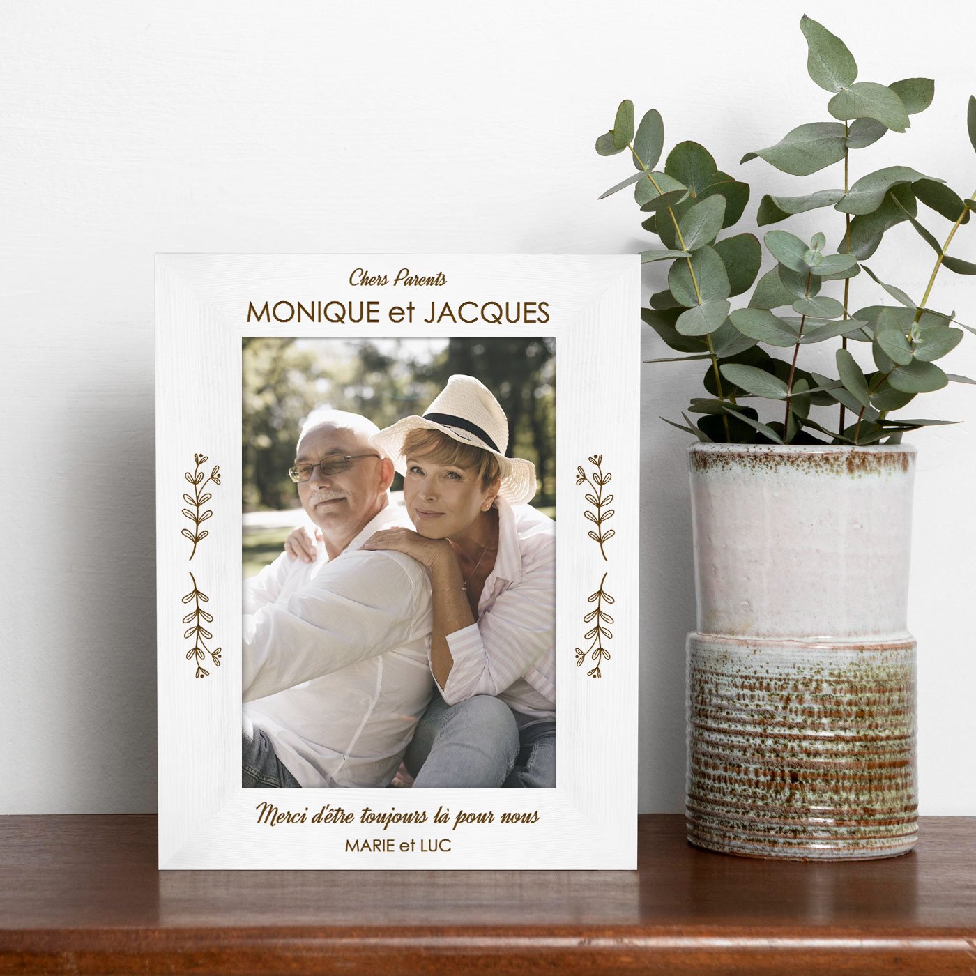 Murrano Custom Wood Photo Frame for Girl's First Communion