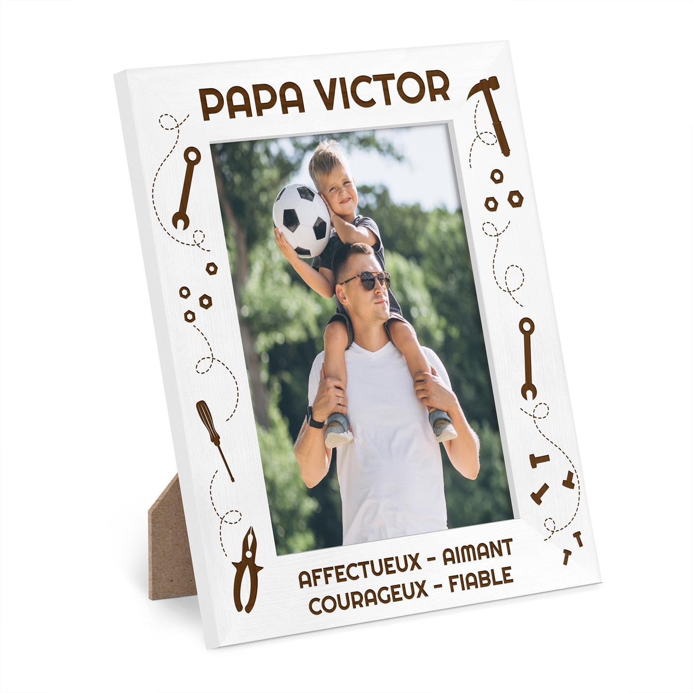 Marco de foto personalizado para el mejor papá