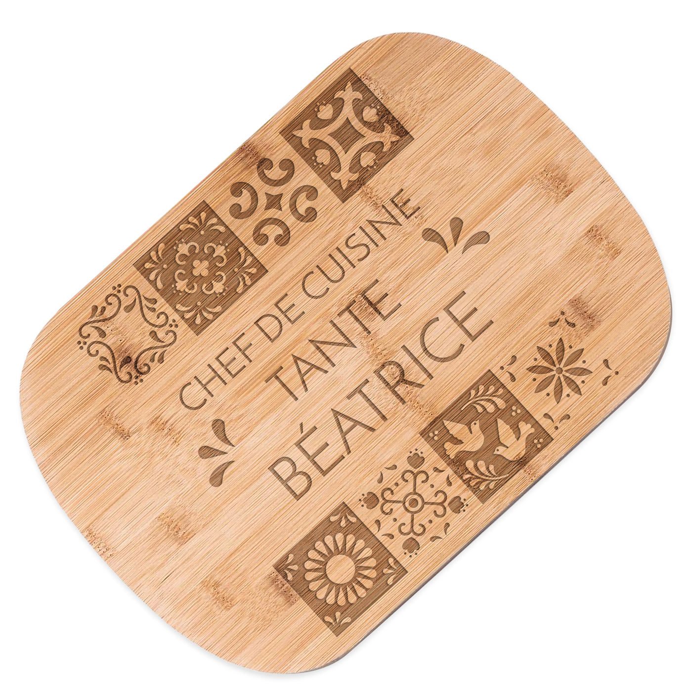 Murrano Bamboo Cutting Board with Personalized Gravure