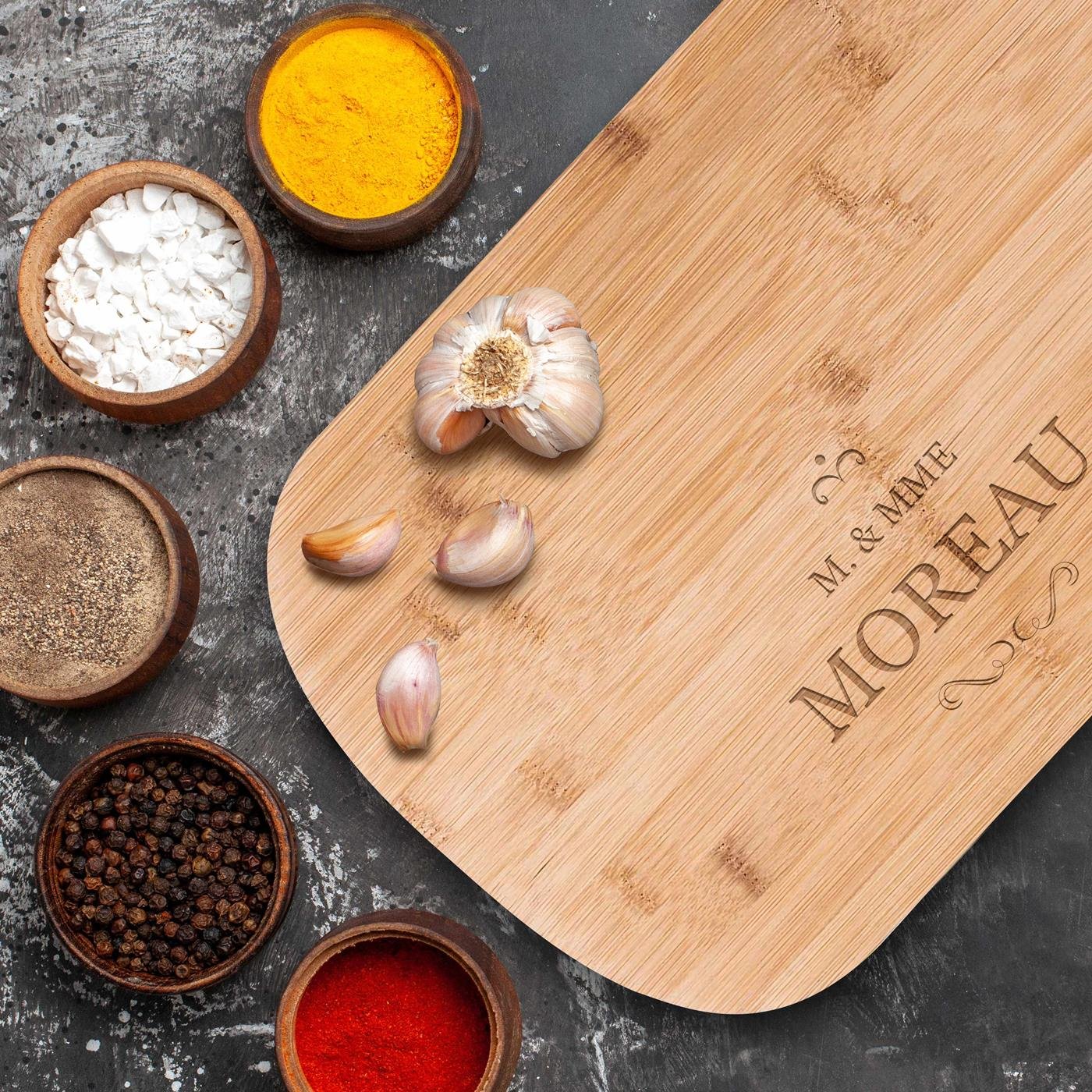 Murrano Personalized Bamboo Cutting Board for Grandparents