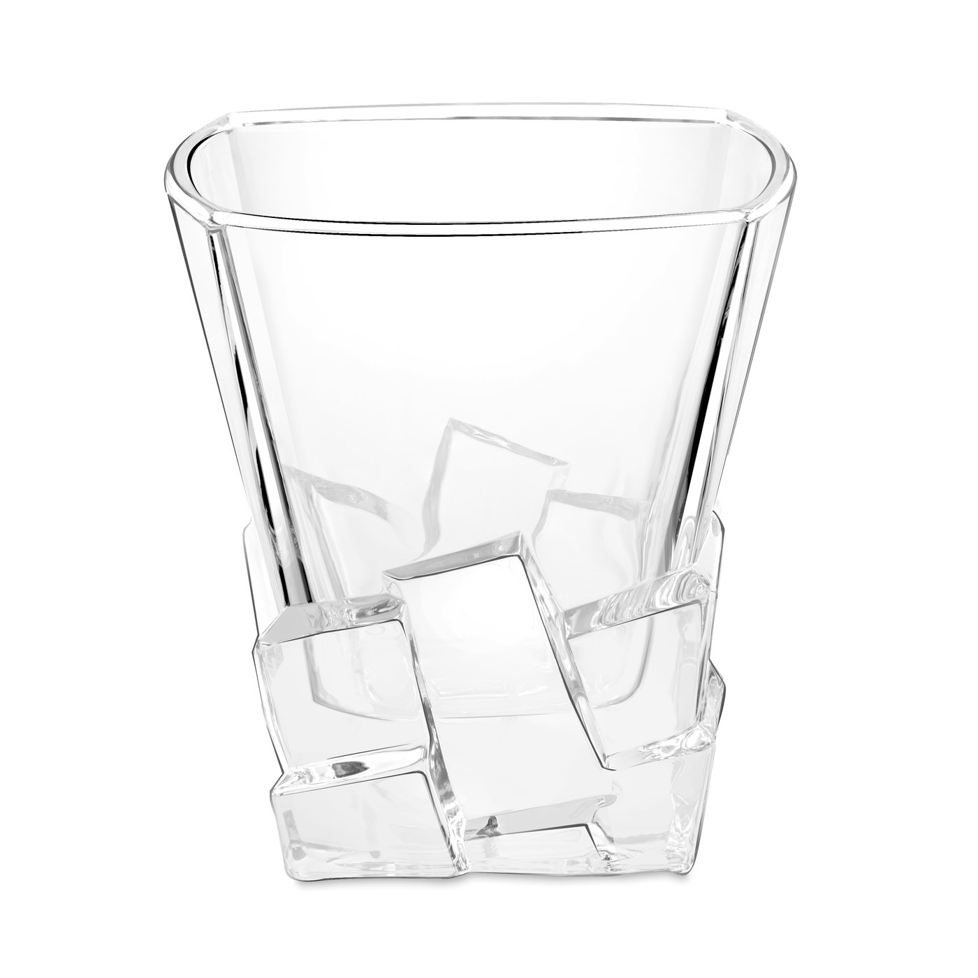 Juegos de copas de whisky Murrano Ice Blink - Conjunto personalizado de 6 para cumpleaños de 18 años