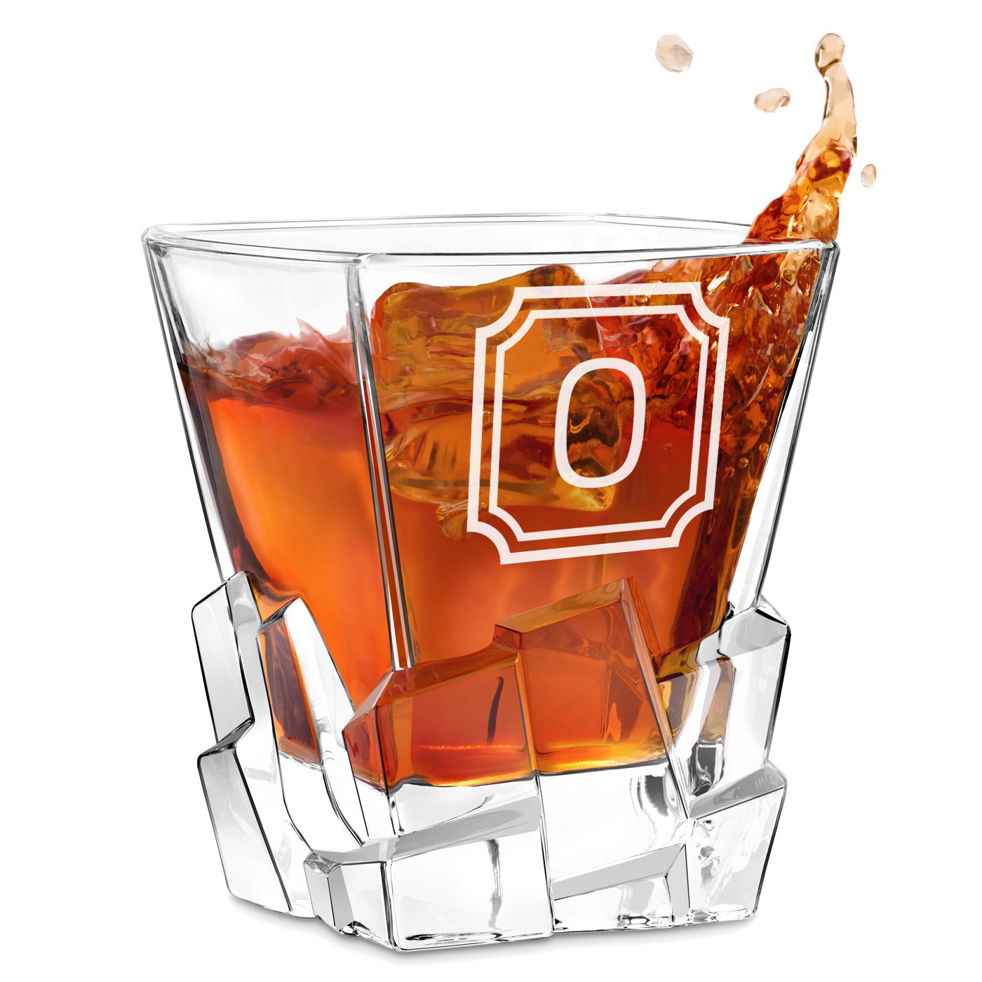 Vaso de whisky Ice Blink Murrano con grabado