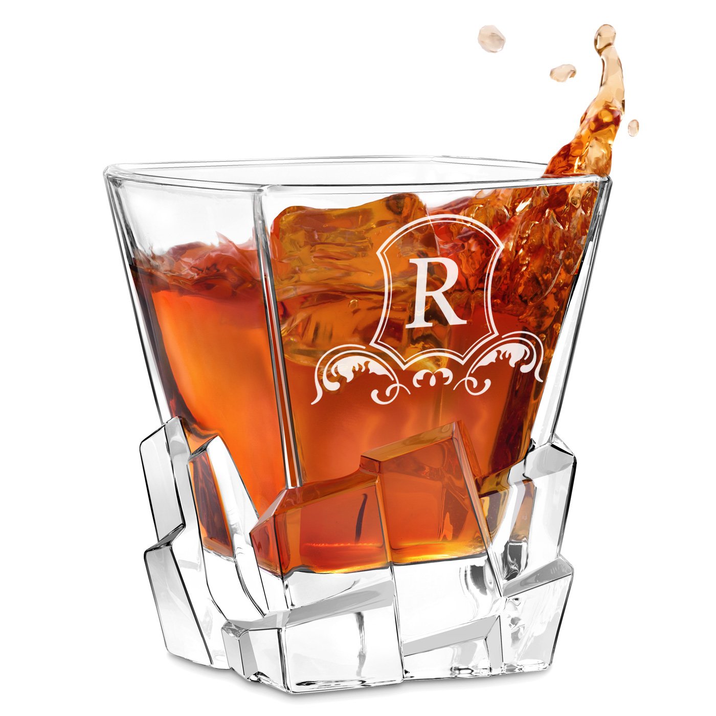 Copa de whisky Ice Blink de Murrano con grabado para él