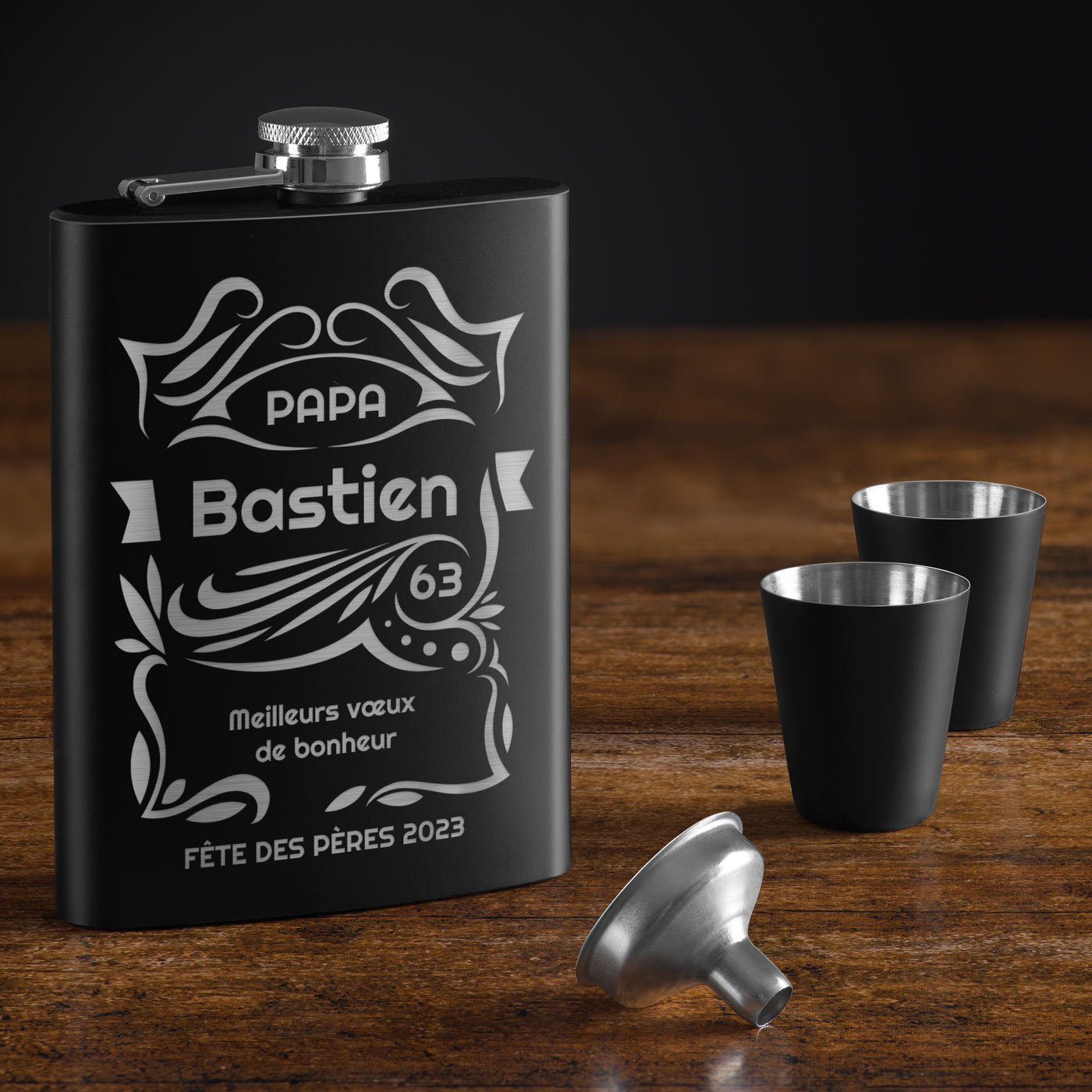 Personalized Pocket Flask for Dad